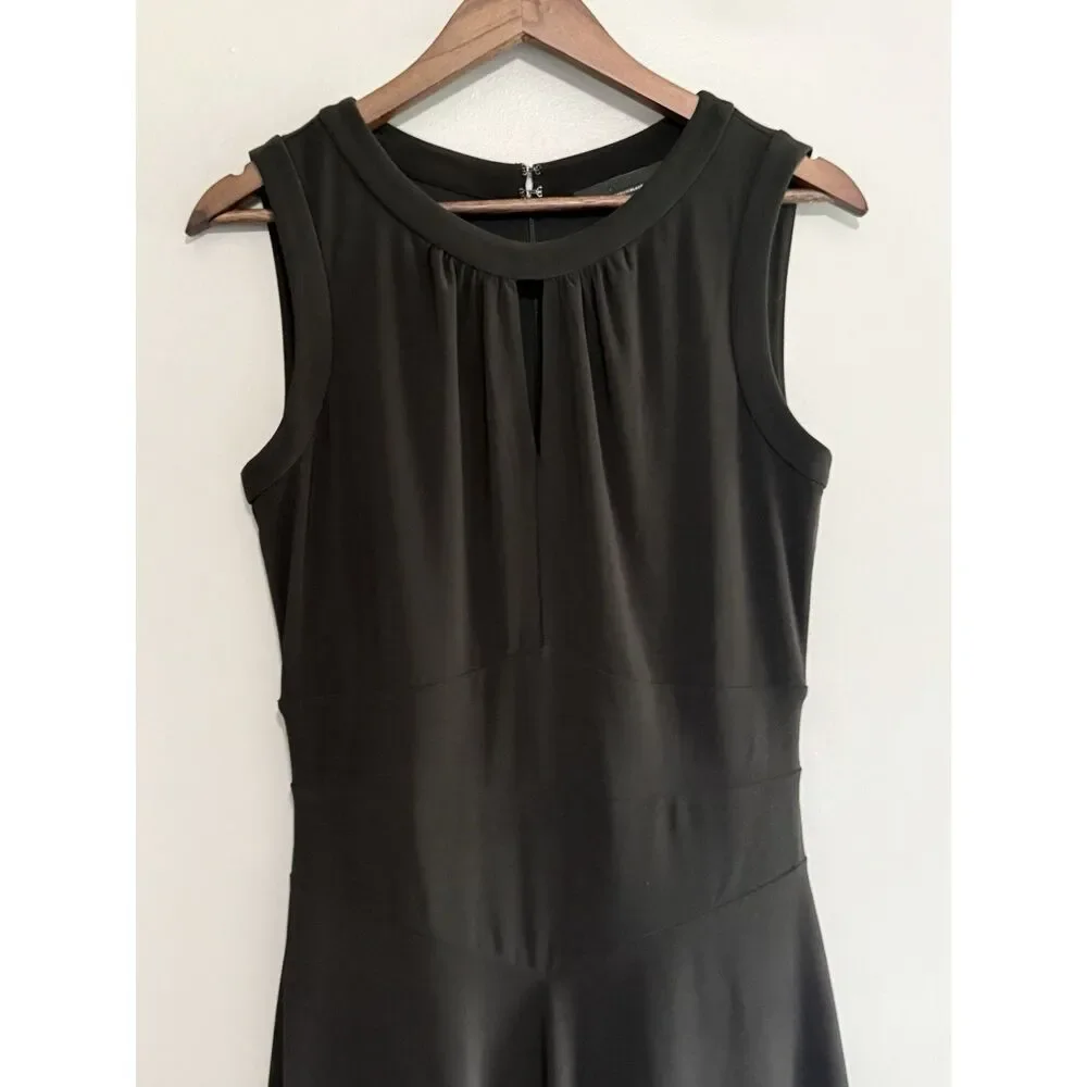 White House Black Market Jersey Knit Keyhole Dress Classic Wedding Office Size 6